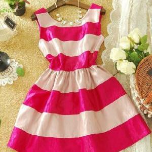 A 072903 Sexy Sweet Striped Dress827