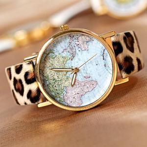 World Map Fashion Watches Nt0052