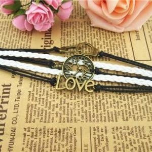 Handcuffs Leather Bracelet Love Watches And Clocks..