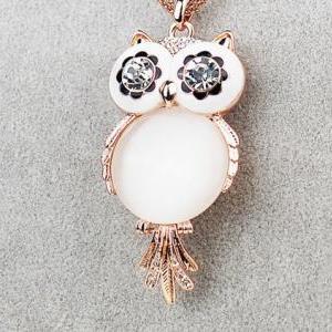 Super Flash Owl Necklace Aebje