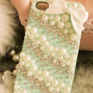 Bow Iphone Case Pearl Iphone 4s Case Crystal..