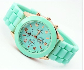Silicone Jelly Watch Wrist Watch Rose Gold Nt0050