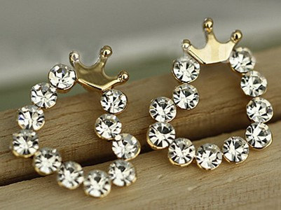 Diamond Crown Earrings Nt0024