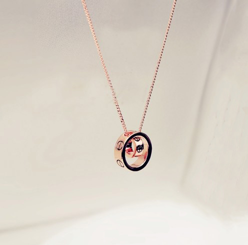 Double Ring Couple Necklace H03242